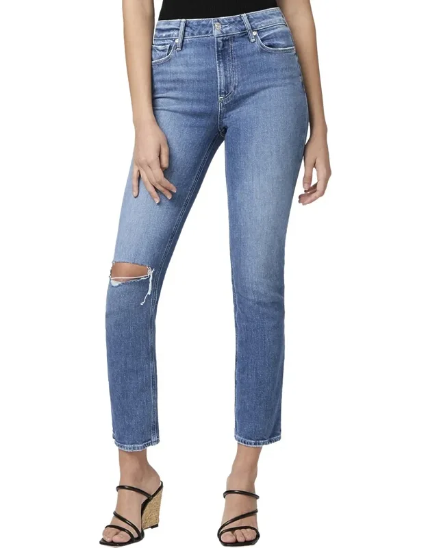 Cindy Granada Destructed Straight Leg Jeans