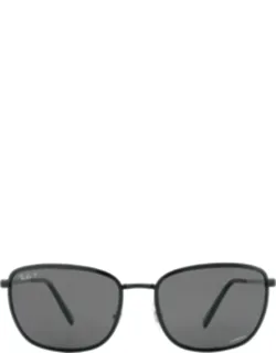 Polarized Grey Square Sunglasses