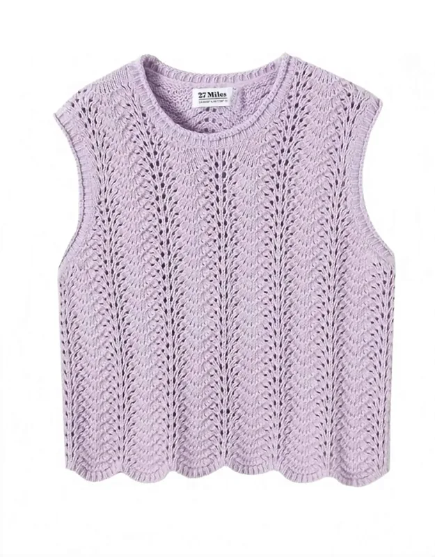 Anora Crochet Sweater Vest