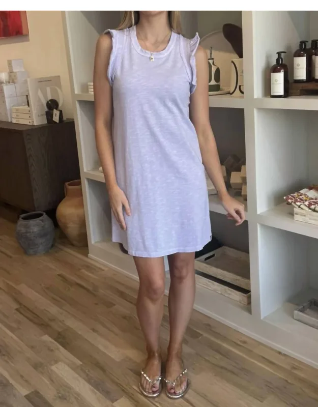 Flutter Sleeve Jersey Mini Dress