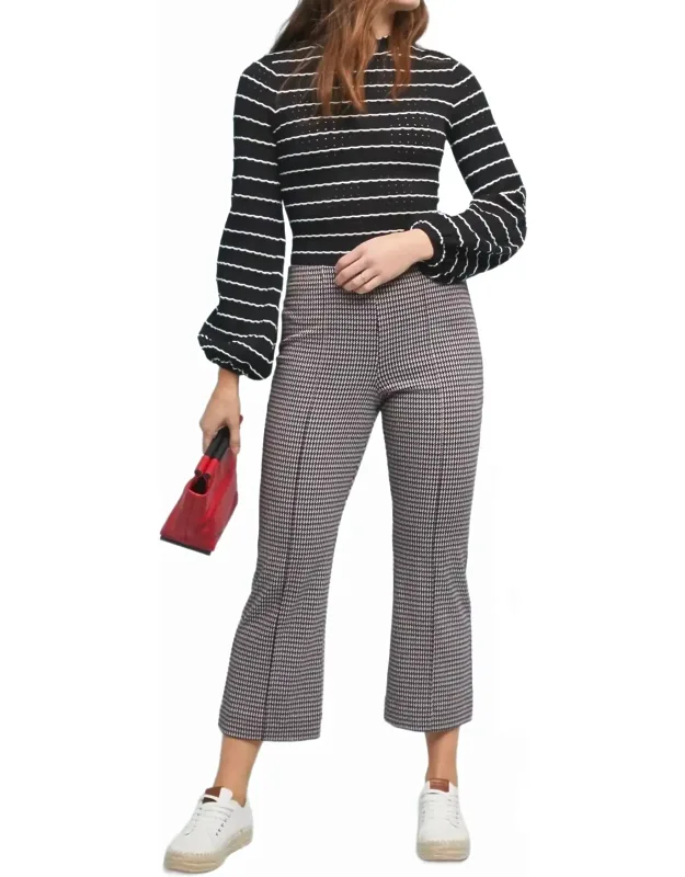 Houndstooth Flare Pants