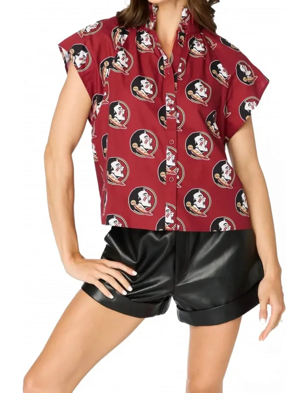 Seminole Poplin Blouse