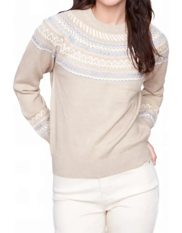 Apres Ski Jacquard Crew Neck Sweater