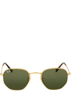 Hexagonal Flat Lenses Classic Sunglasses