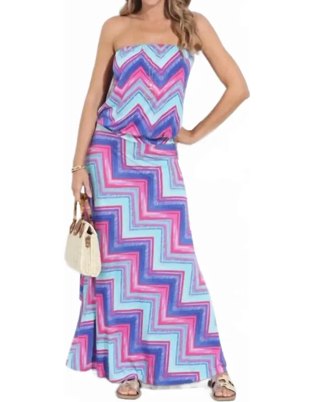 Stretch Drop Waist Maxi Dress