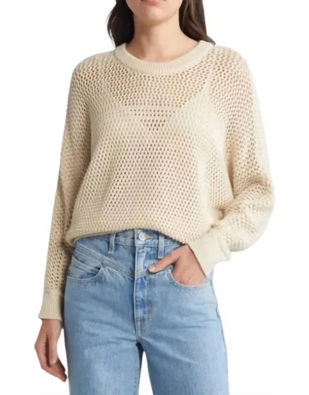 Open Stitch Organic Cotton Sweater
