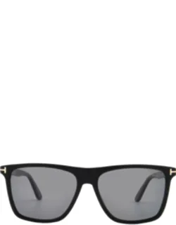 Fletcher Polarized Smoke Square Sunglasses Ft0832 01d