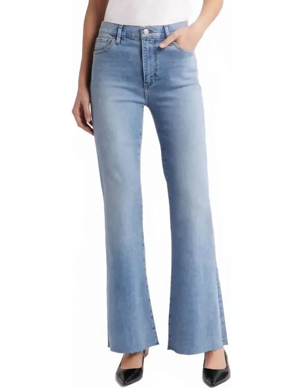 Icon Raw Hem Flare Jeans