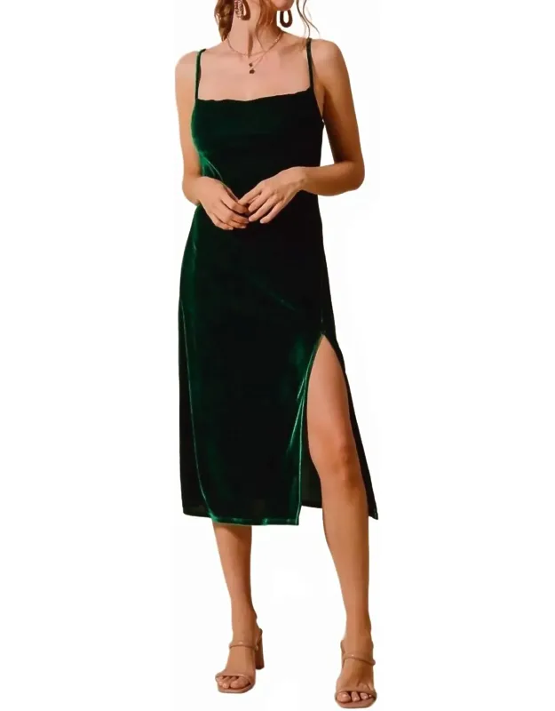 Velvet Holiday Slip Dress