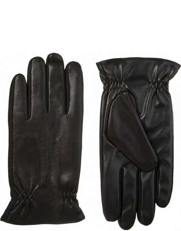 Sleekheat Stretch Faux Nappa Gloves