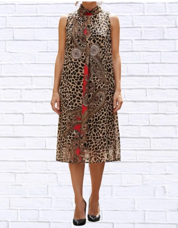 Print Sleeveless Maxi Dress