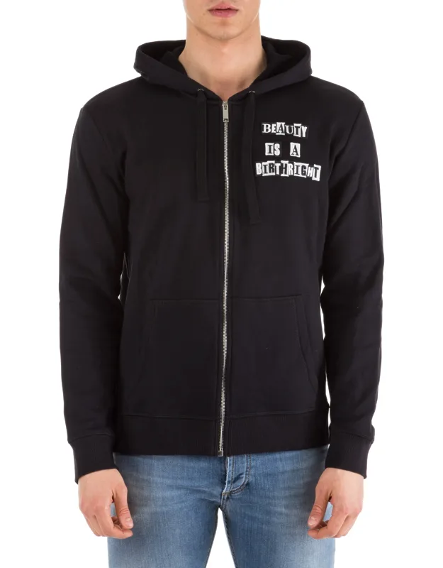 Jamie Reid Hoodie - Made In Italy, Zip Closure