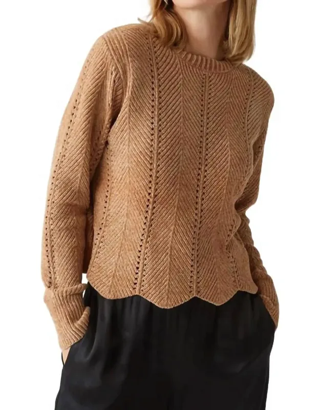 Cropped Crew Neck Pullover