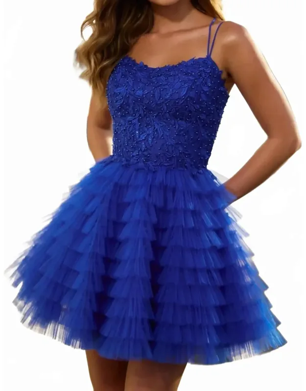 Ruffle Leaf Lace Dress