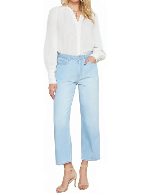 Cropped Stovepipe Jeans