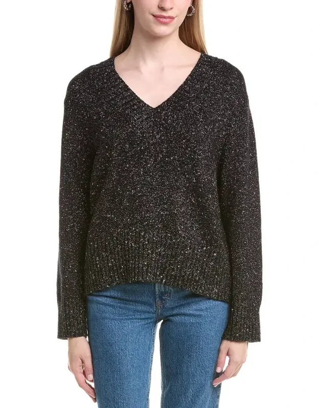 Boxy V Wool & Cashmere-blend Sweater