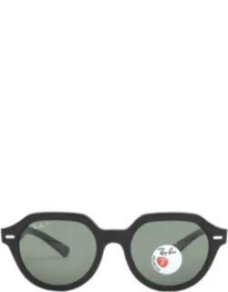 Gina Polarized Green Square Sunglasses