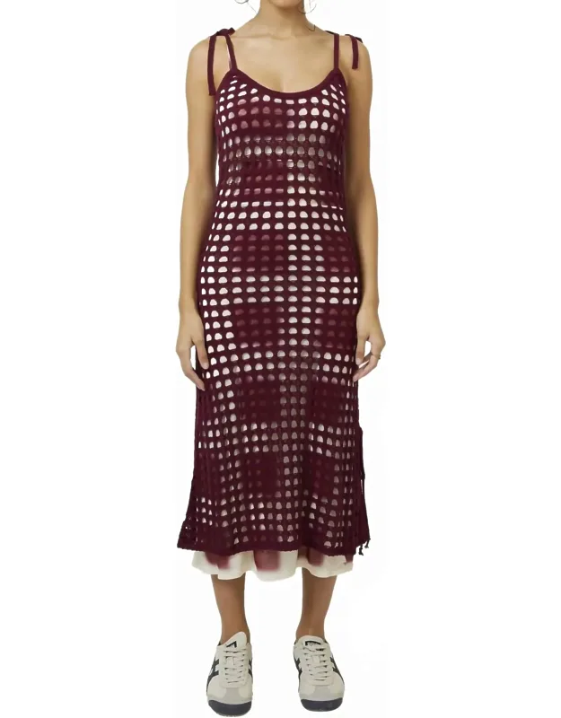 Cuore Crochet Midi Dress
