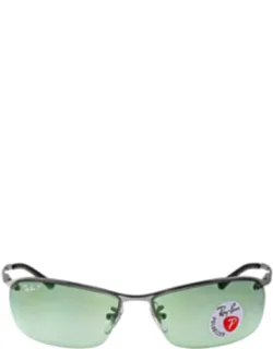 Polarized Green Classic G-15 Rectangular Sunglasses