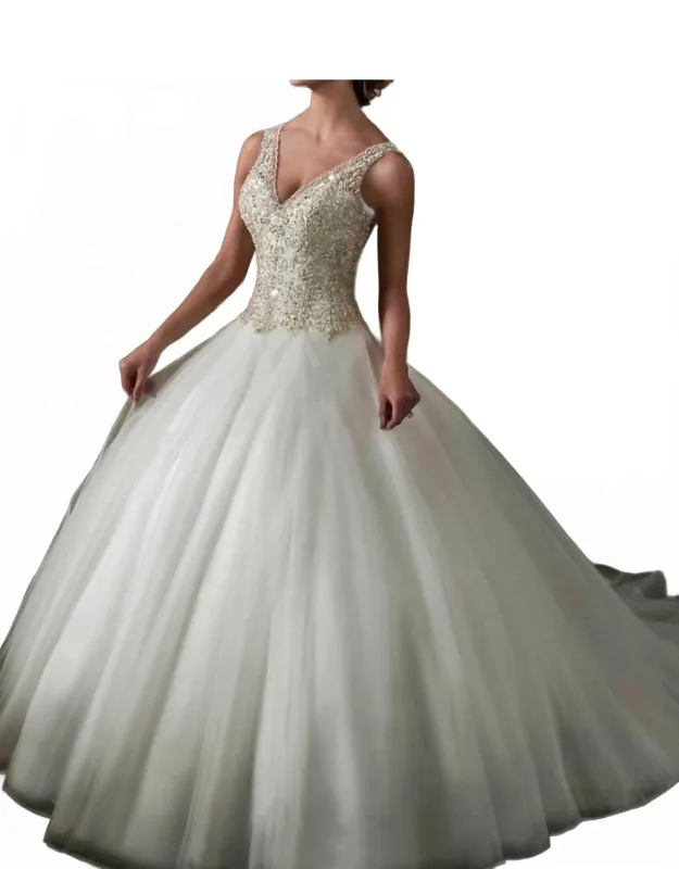Crystal Beaded Tulle Dress