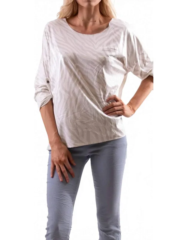 Metallic Zebra Sweater