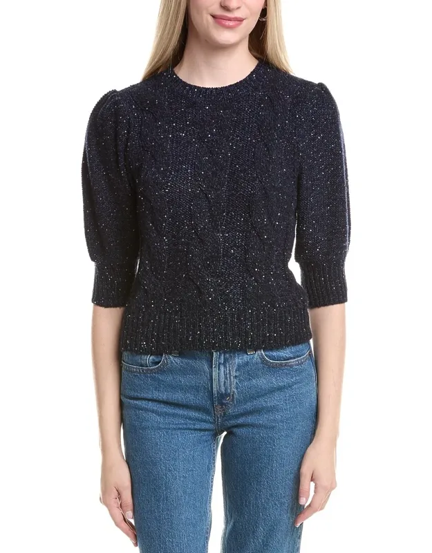 Puff Sleeve Cable Sweater