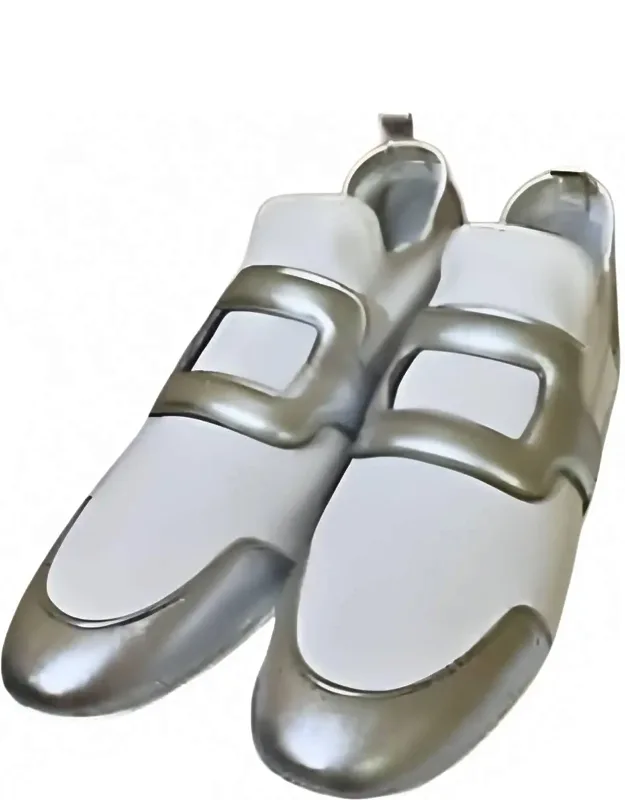 Paris Metallic Leather Slip-on Sneakers