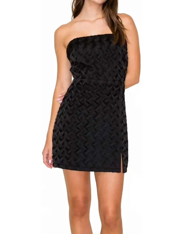 Sleeveless H-line Slit Open Mini Dress