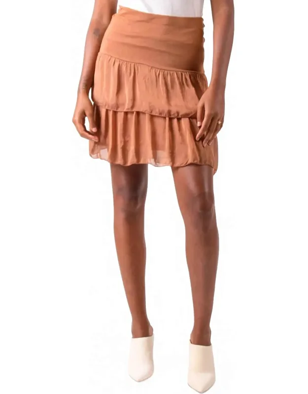 Aida Short Tiered Mini Skirt