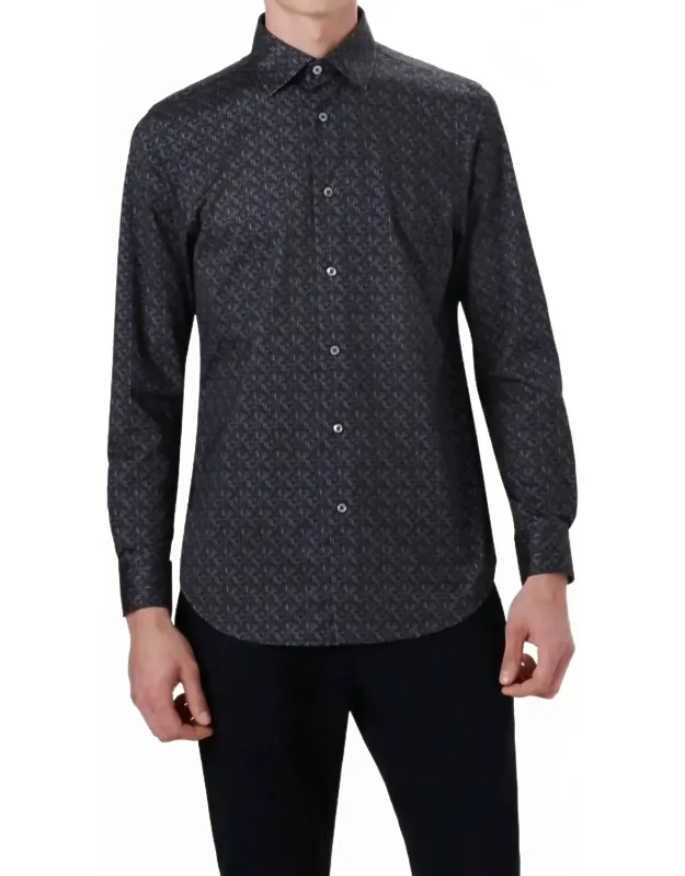 Chevron Print Long Sleeve Shirt