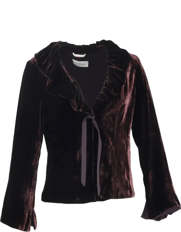 Frilled Collar Bow Blazer