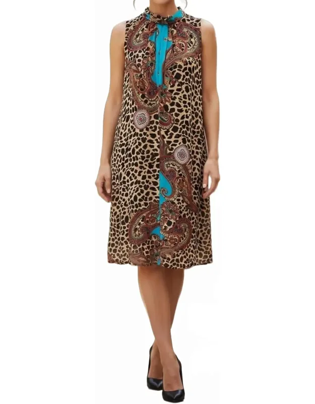 Print Sleeveless Maxi Dress