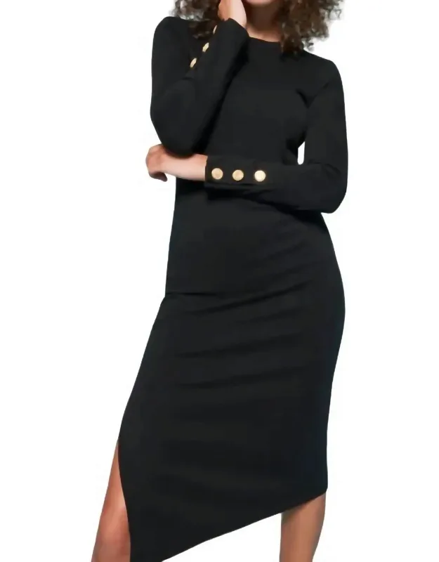 Contrast Midi Dress