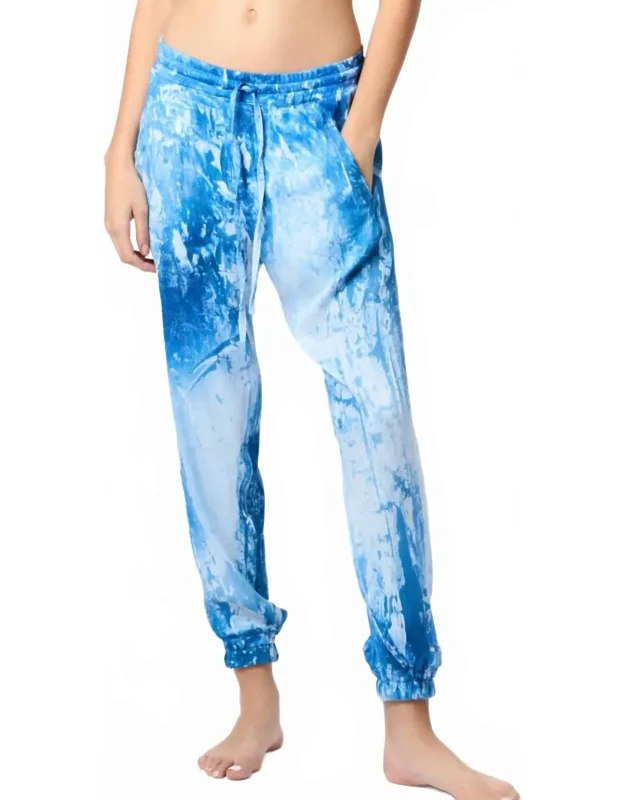 Marmo Effect Silk Joggers