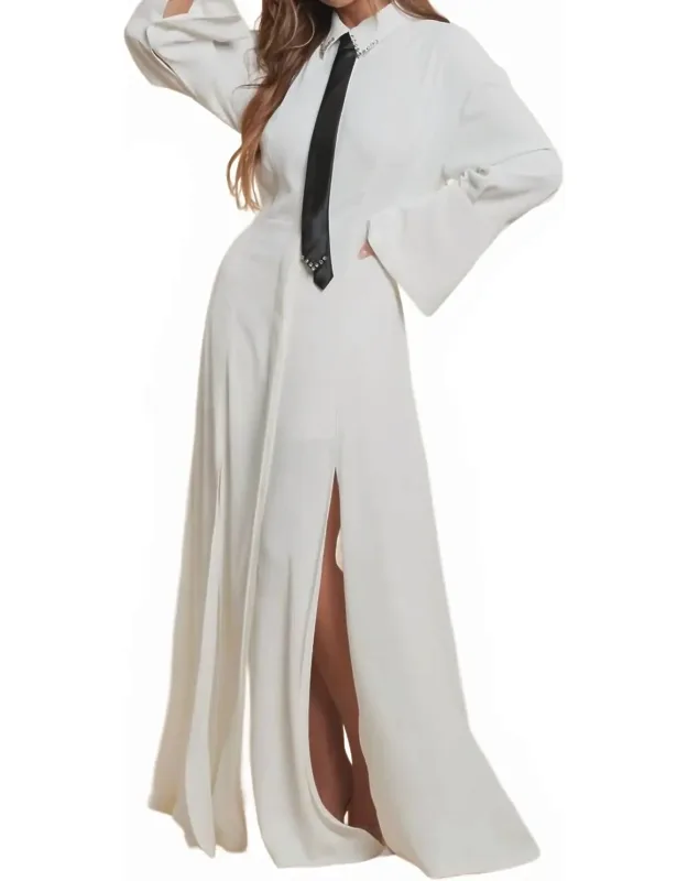 Elena Tie Dress And Shorts Set