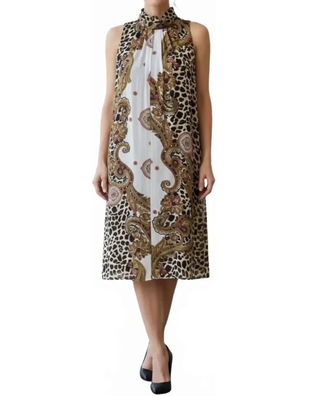 Print Sleeveless Maxi Dress