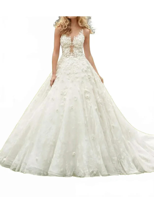 Three Dimensional Wedding Dress