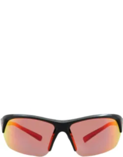 Red Mirror Wrap Sunglasses