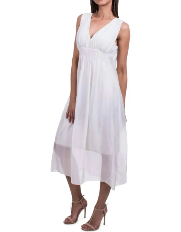 Silk Midi Dress