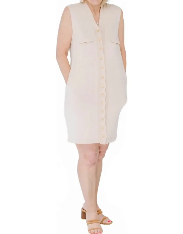 Button Up Mini Dress