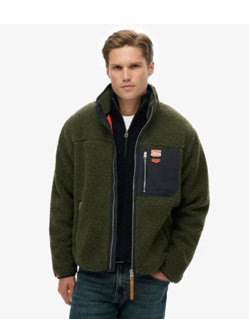 Vintage Retro Borg Fleece Jacket
