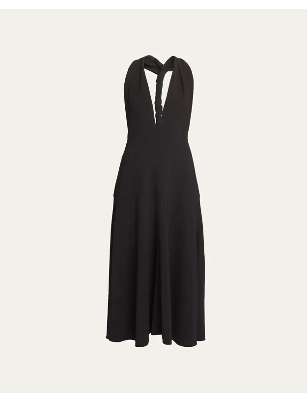 Twist-back Maxi Dress
