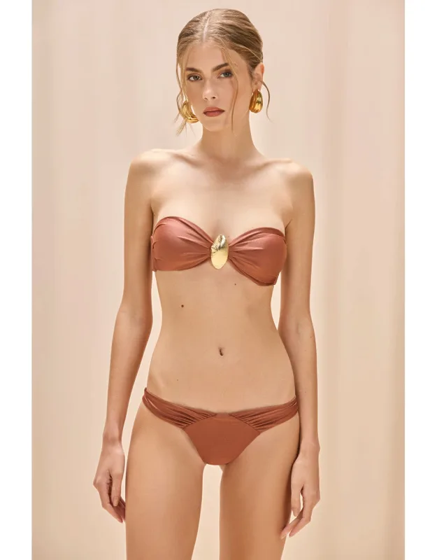 Golden Dune Lycra Seashell Bikini Bottom