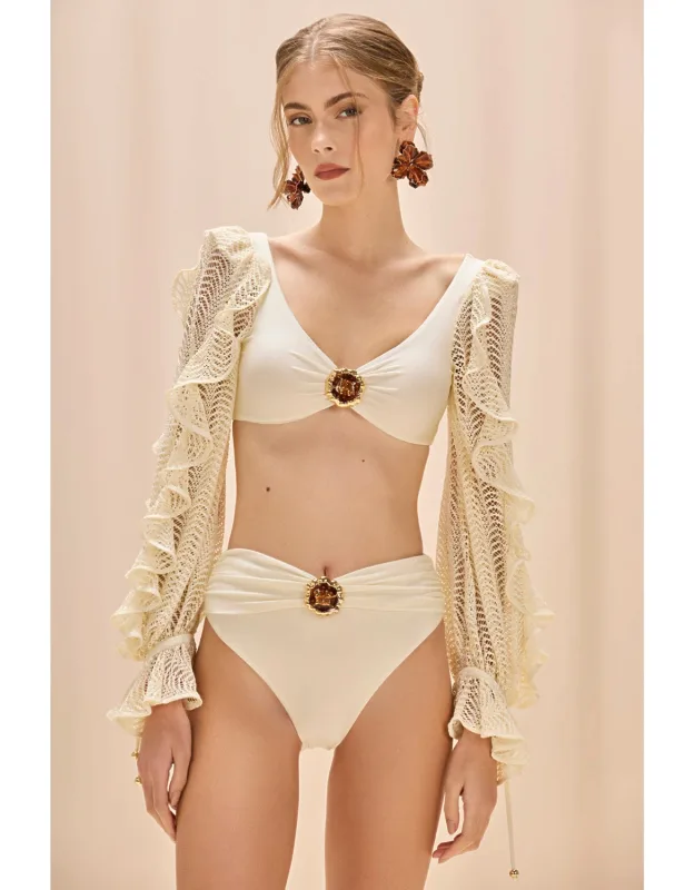 Lycra High Waist Bikini Bottom