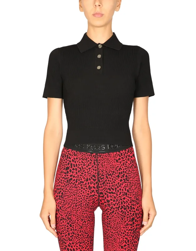 Polo Shirt With Logo Buttons