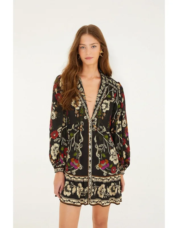 Rococo Flowers Mini Dress