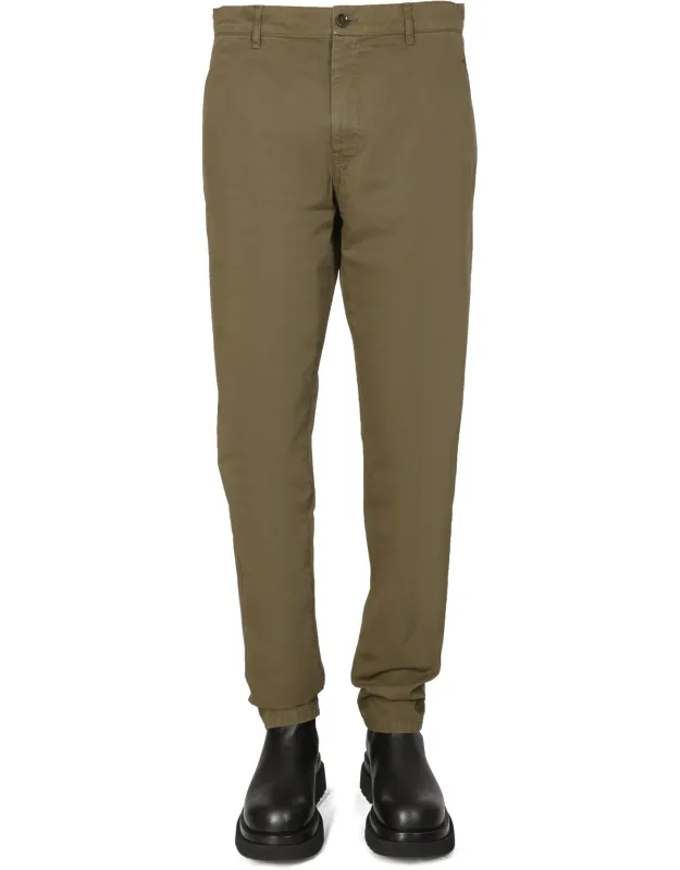 Aspesi Chino Pants With Zipper And Button Closure