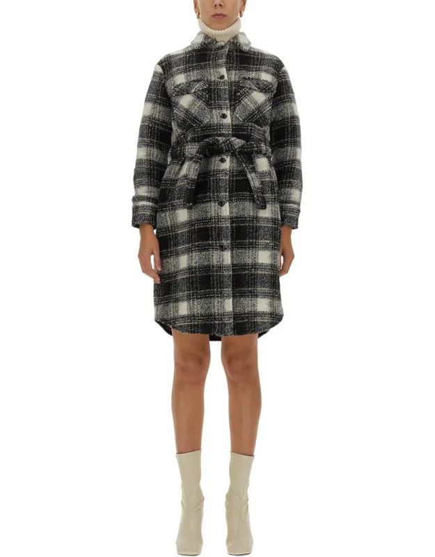 Check Print Coat