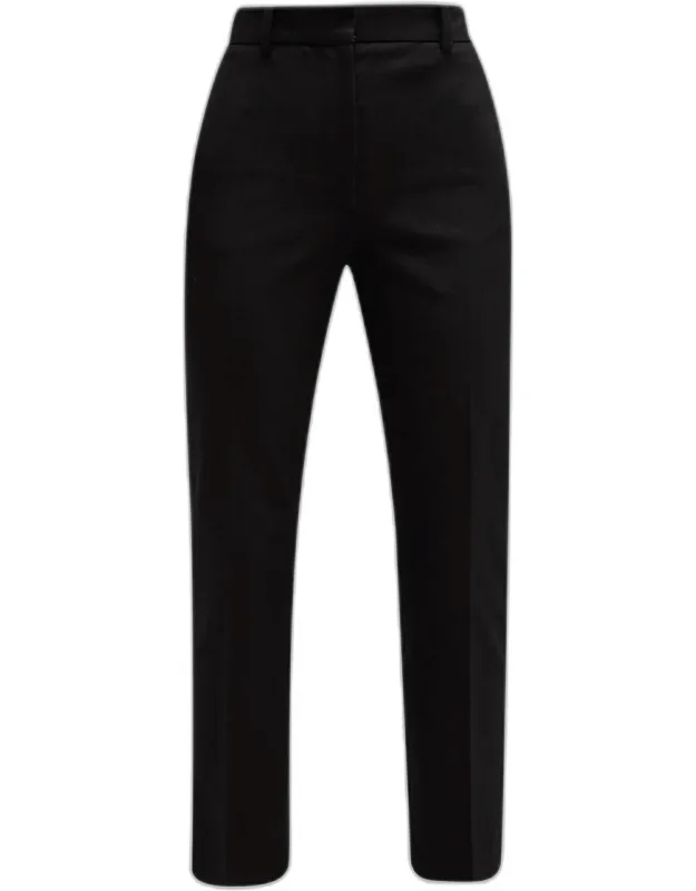Cropped High-rise Gabardine Pants