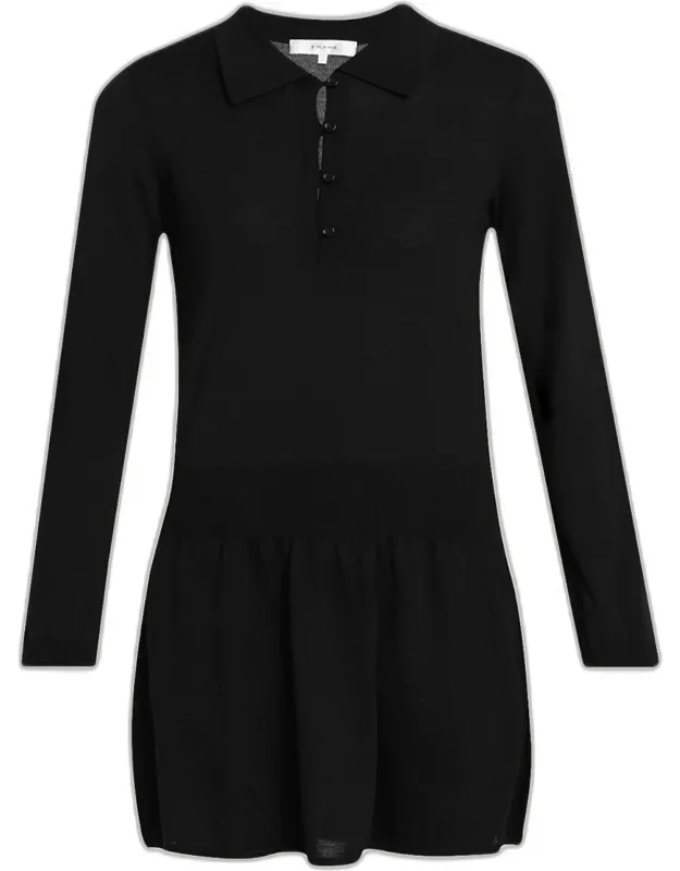 The Smart Polo Wool Mini Dress